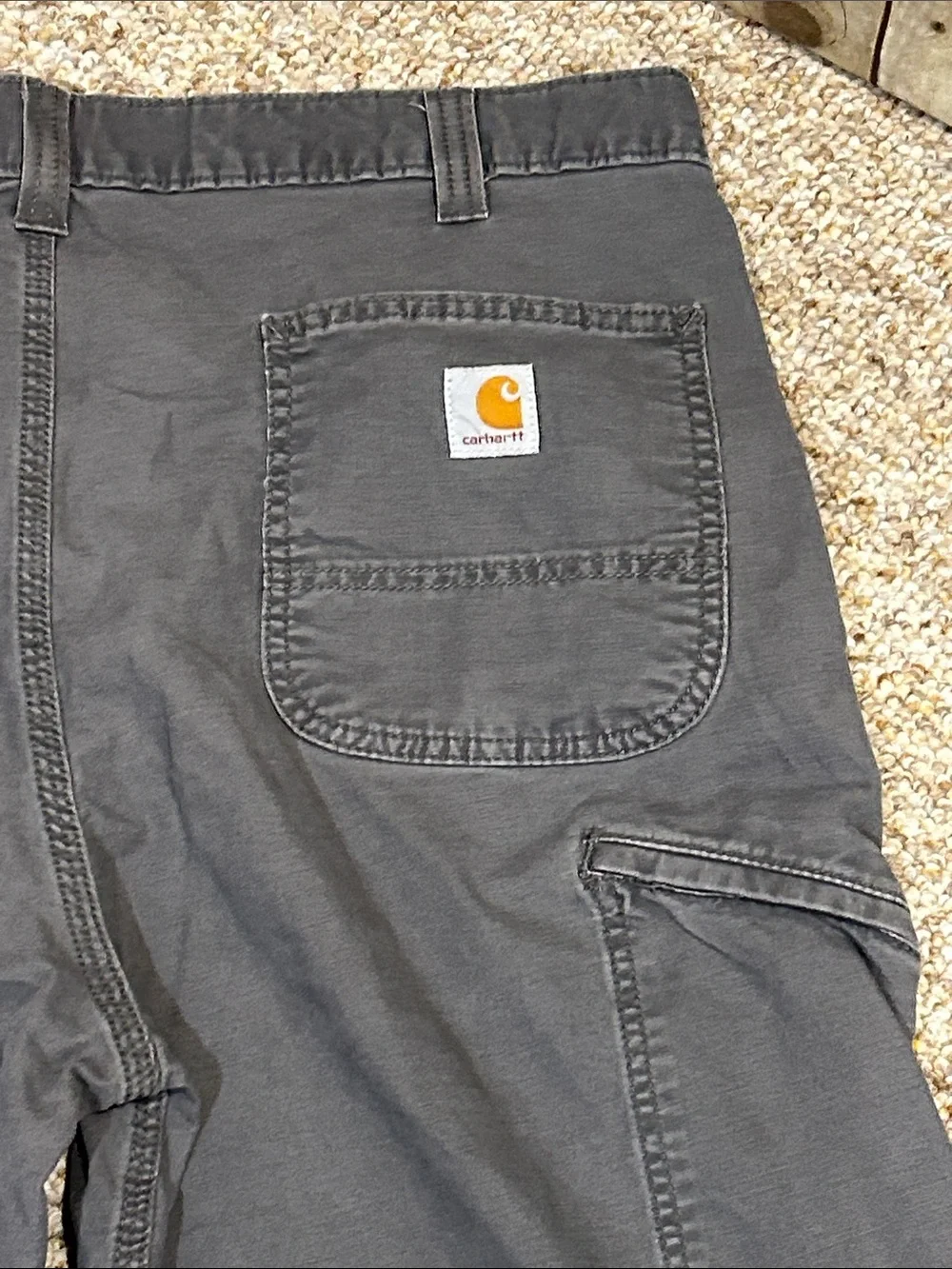 Carhartt Men’s Gray Relaxed Fit Work Pants 38x32